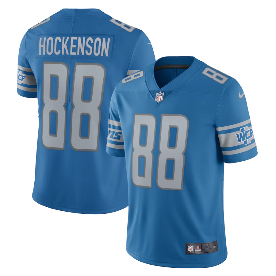 Detroit Lions T.J. Hockenson Blue Vapor Limited Jersey