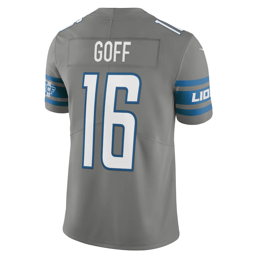 Detroit Lions Jared Goff Steel Alternate Vapor Limited Jersey