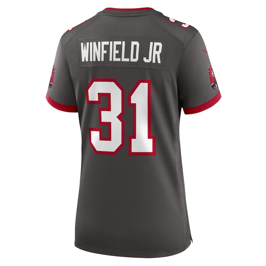 Women's Tampa Bay Buccaneers Antoine Winfield Jr. Pewter Game Jersey