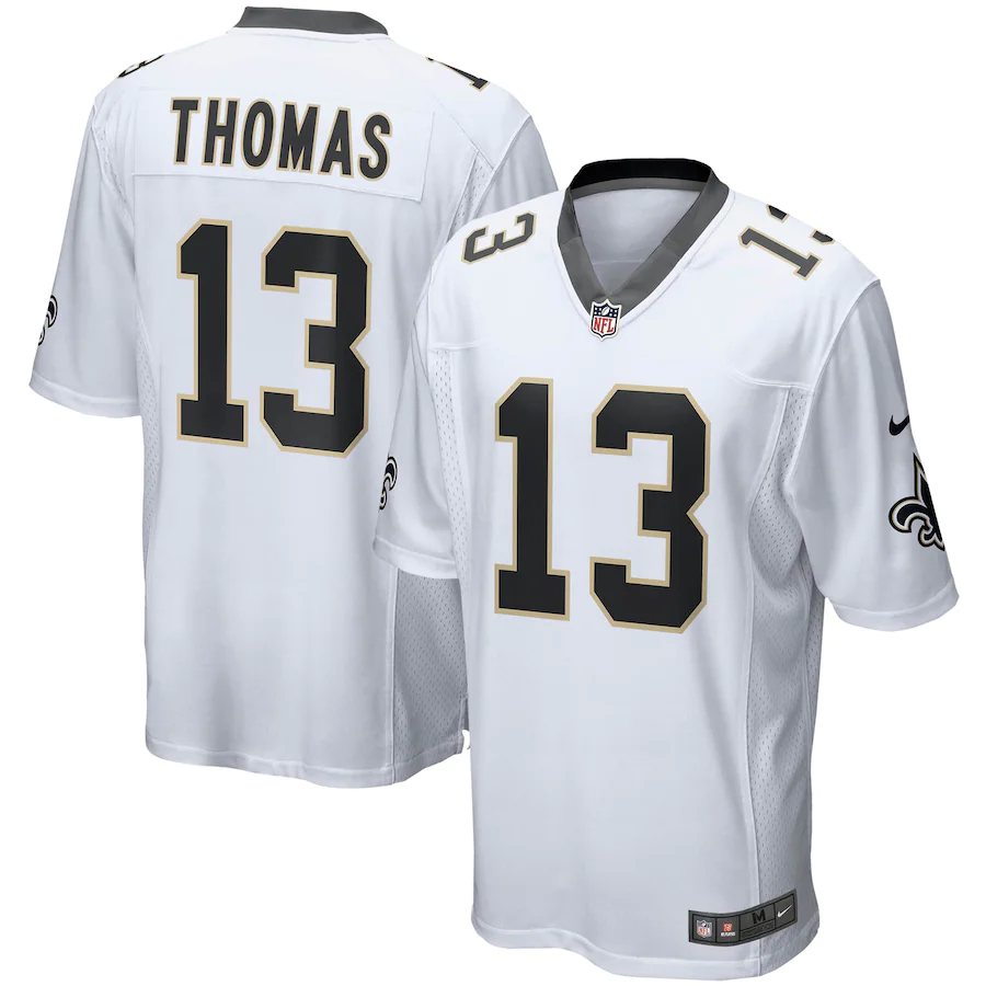 Men's New Orleans Saints Michael Thomas White Game Player Jersey