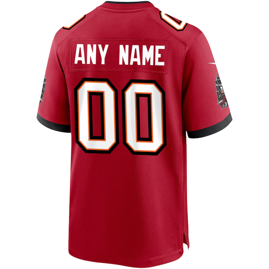 Custom Tampa Bay Buccaneers Red Game Jersey