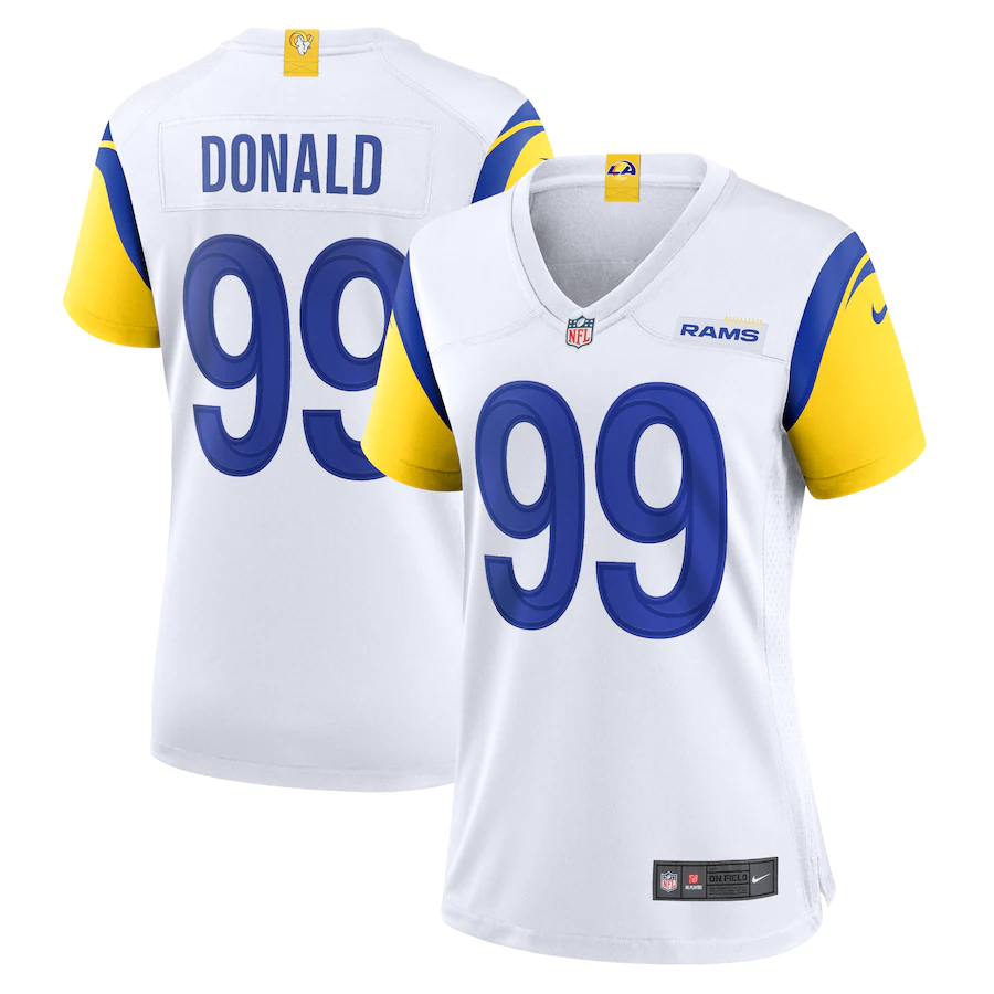 Women's Los Angeles Rams Aaron Donald White Game Jersey