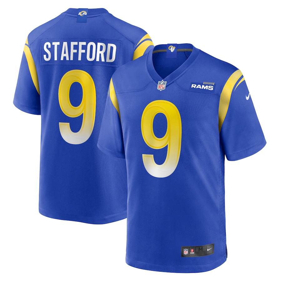 Men's Los Angeles Rams Matthew Stafford Royal Player Game Jersey