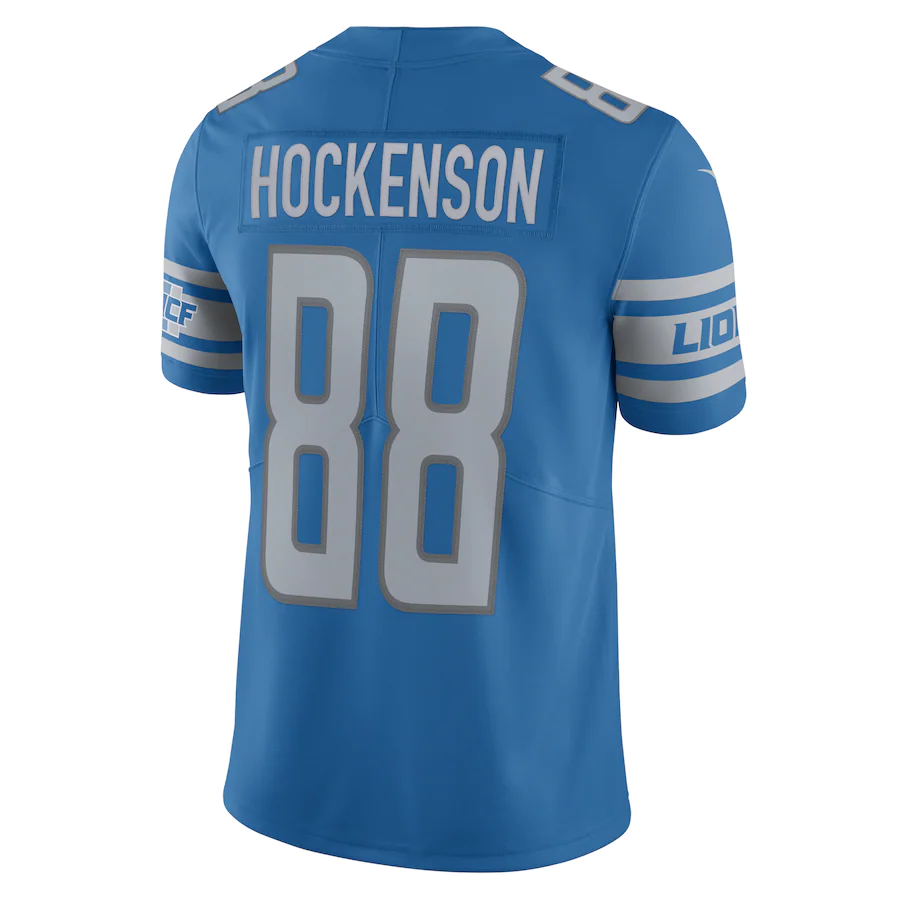 Detroit Lions T.J. Hockenson Blue Vapor Limited Jersey