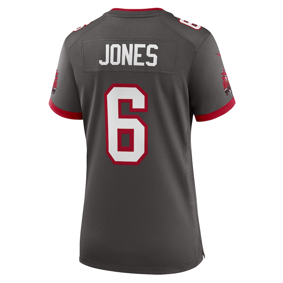 Women's Tampa Bay Buccaneers Julio Jones Pewter Player Game Jersey