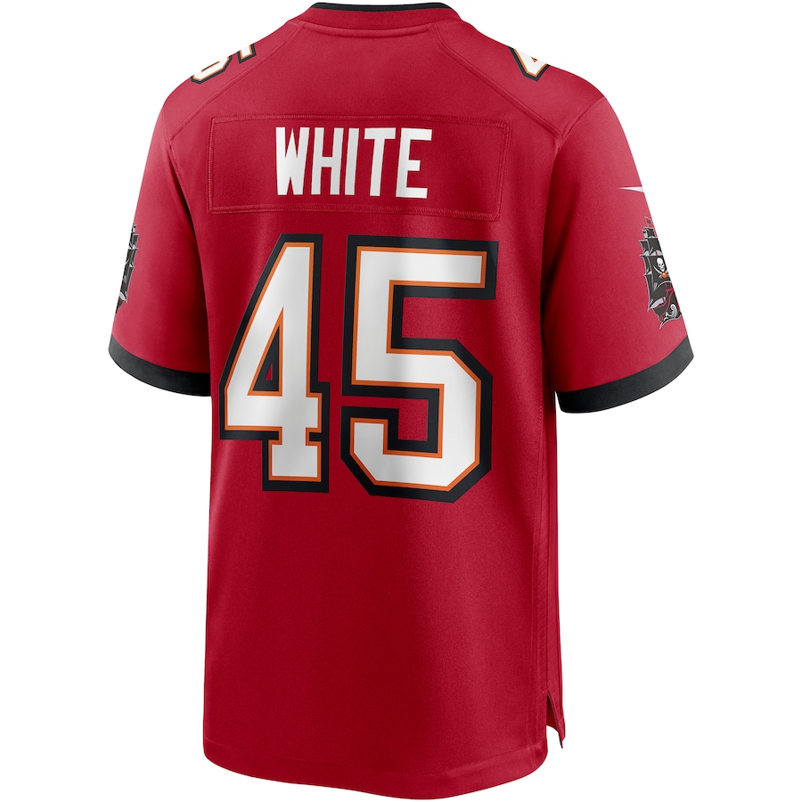 Men's Tampa Bay Buccaneers Devin White Red Game Jersey