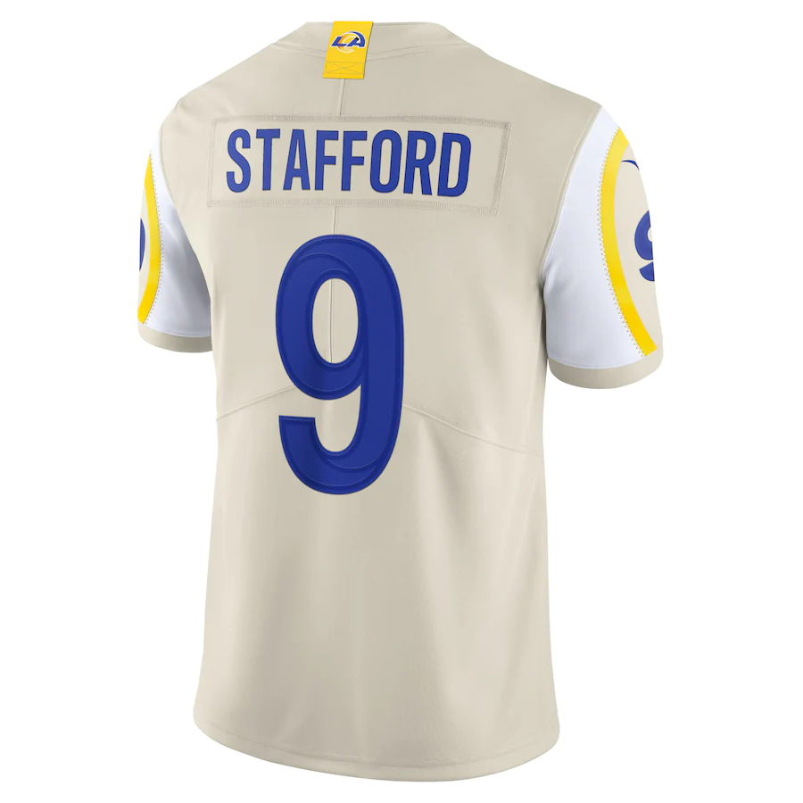 Los Angeles Rams Matthew Stafford Bone Vapor Limited Jersey