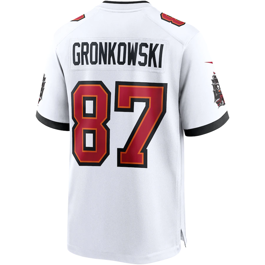 Men's Tampa Bay Buccaneers Rob Gronkowski White Game Jersey