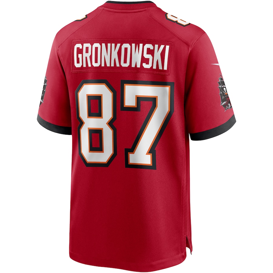 Men's Tampa Bay Buccaneers Rob Gronkowski Red Game Jersey