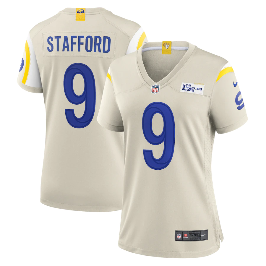 Women's Los Angeles Rams Matthew Stafford Bone Game Jersey