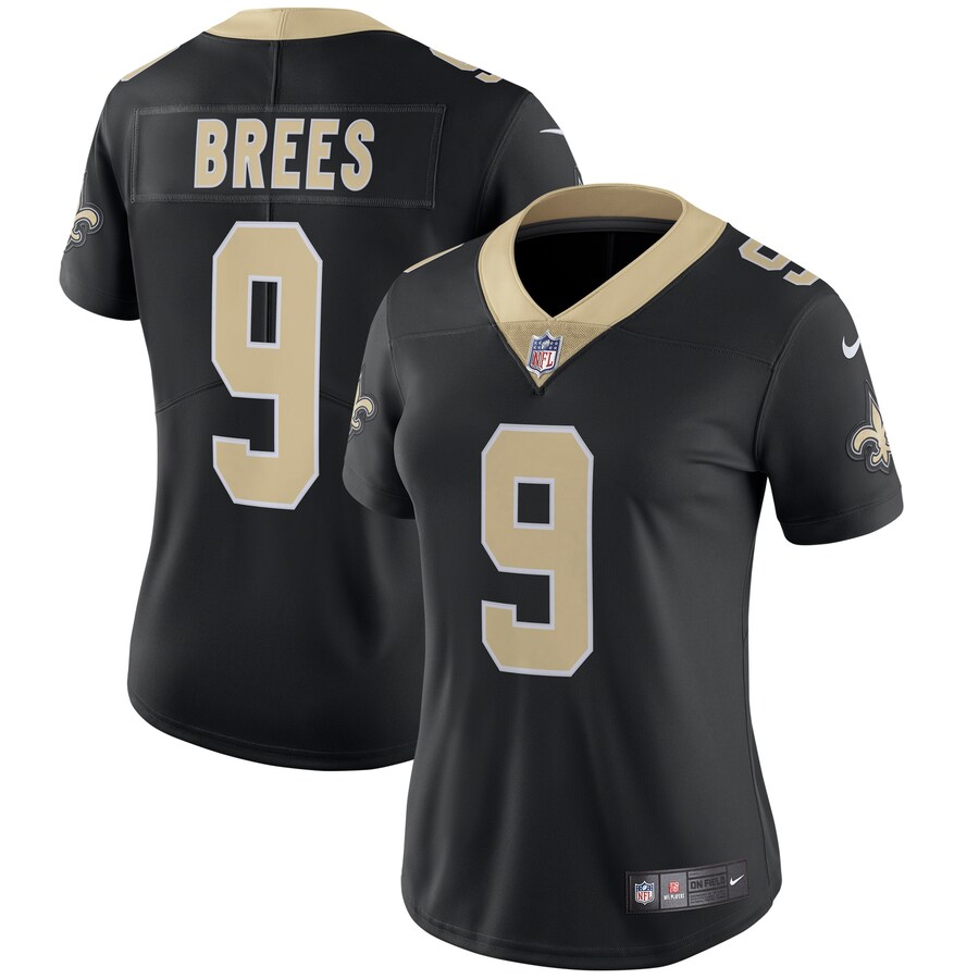 Women's New Orleans Saints Drew Brees Black Vapor Untouchable Limited Jersey