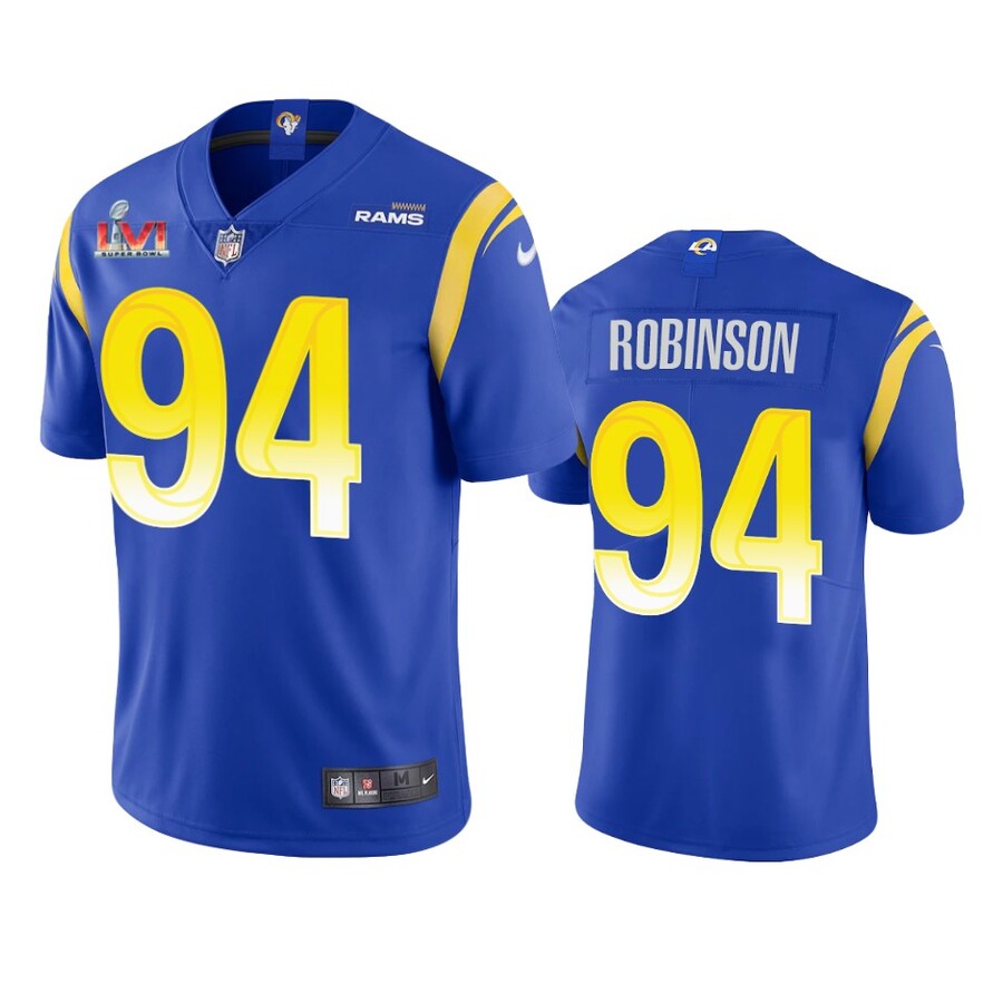 Los Angeles Rams A'Shawn Robinson Royal Vapor Limited Jersey