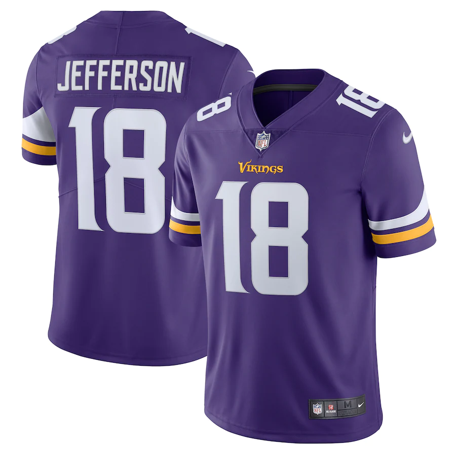 Minnesota Vikings Justin Jefferson Purple Vapor Limited Jersey