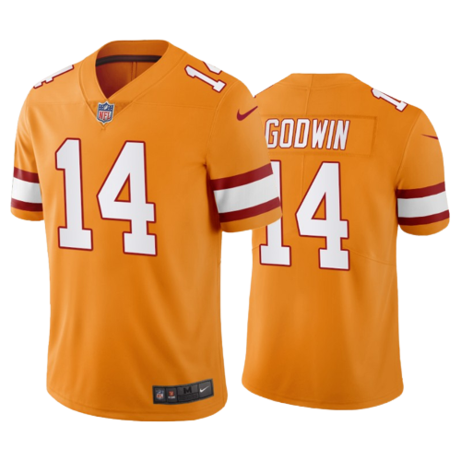 Men's Tampa Bay Buccaneers Chris Godwin Orange Creamsicle Throwback Stitched Jersey