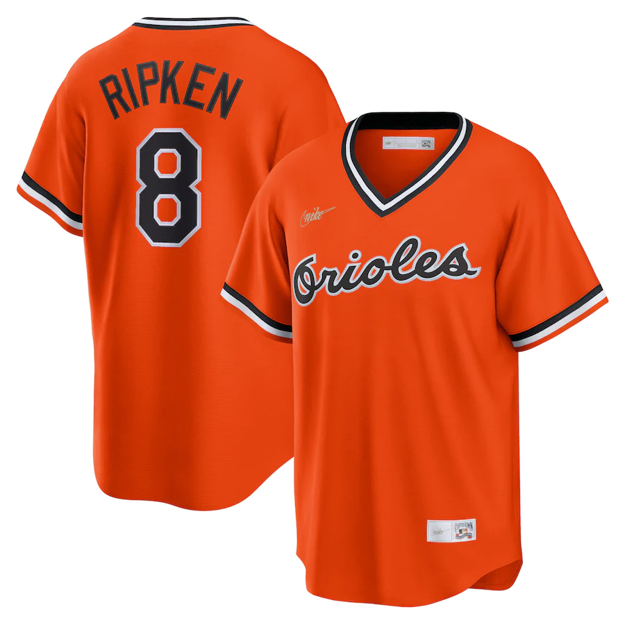 Men's Baltimore Orioles Cal Ripken Jr. Orange Alternate Cooperstown Collection Player Jersey