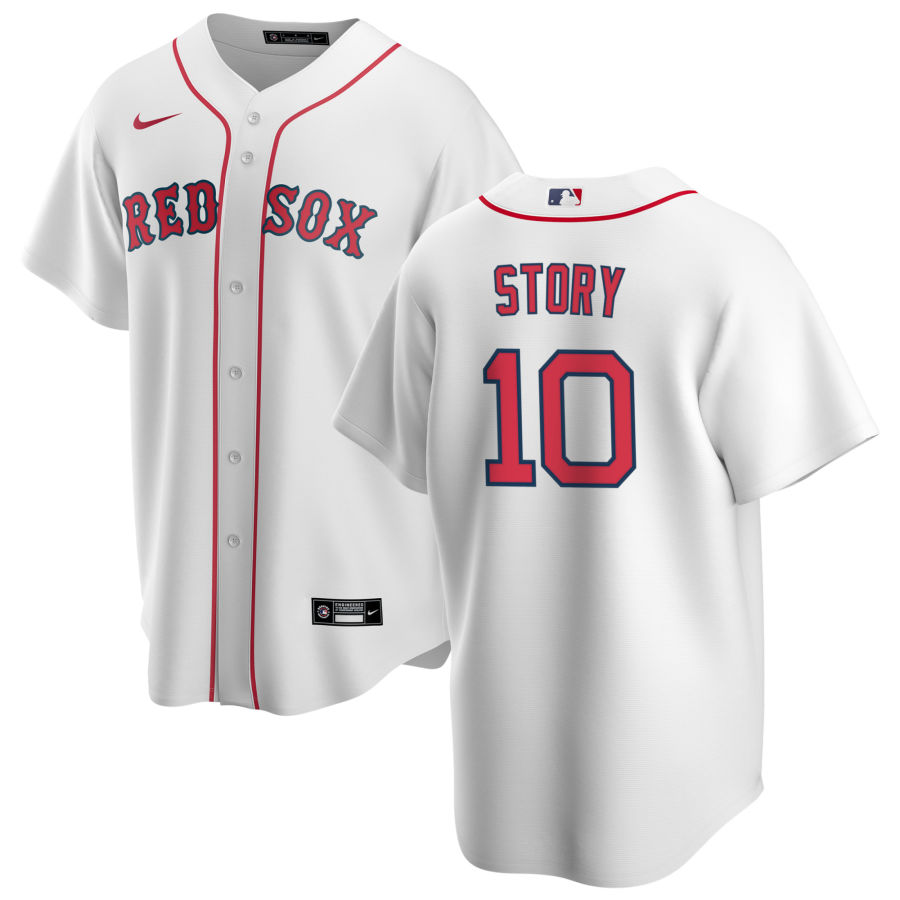 Men's Boston Red Sox Trevor Story White Home Replica Team Jersey