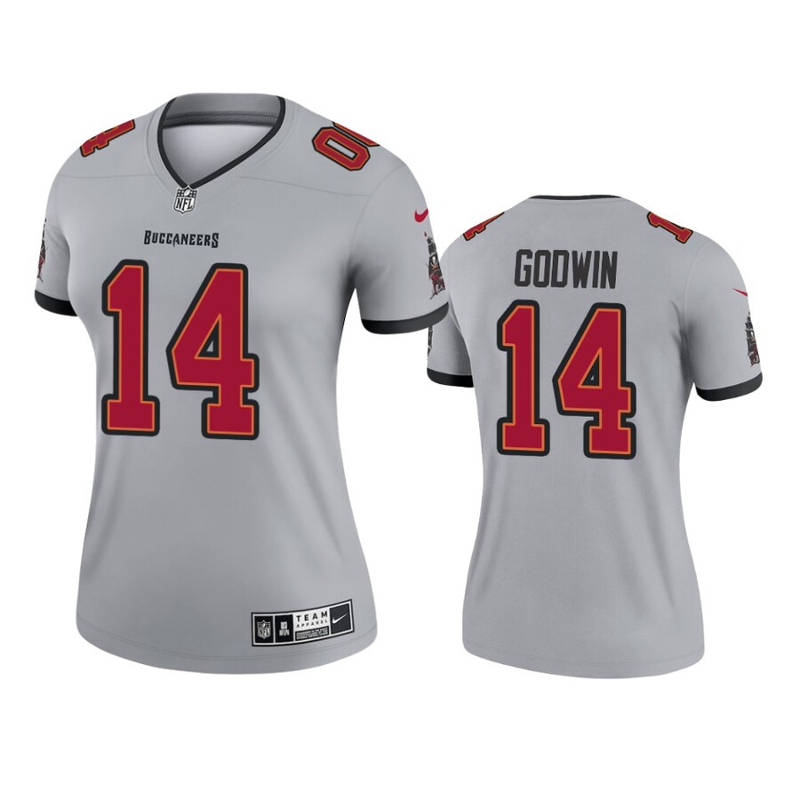 Women's Tampa Bay Buccaneers Chris Godwin Gray Inverted Legend Jersey