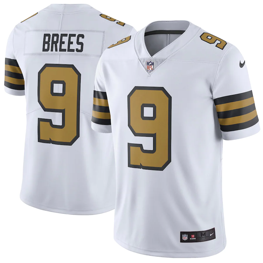 Men's New Orleans Saints Drew Brees White Vapor Untouchable Color Rush Limited Jersey