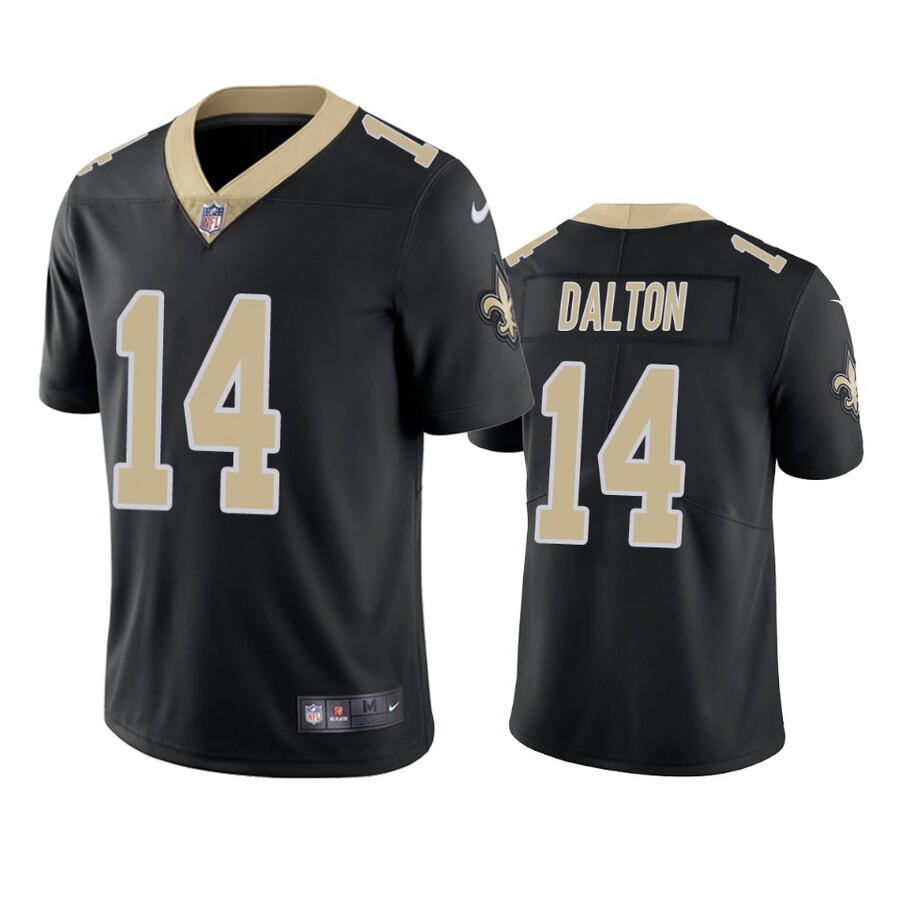 Men's New Orleans Saints Andy Dalton Black Vapor Limited Jersey