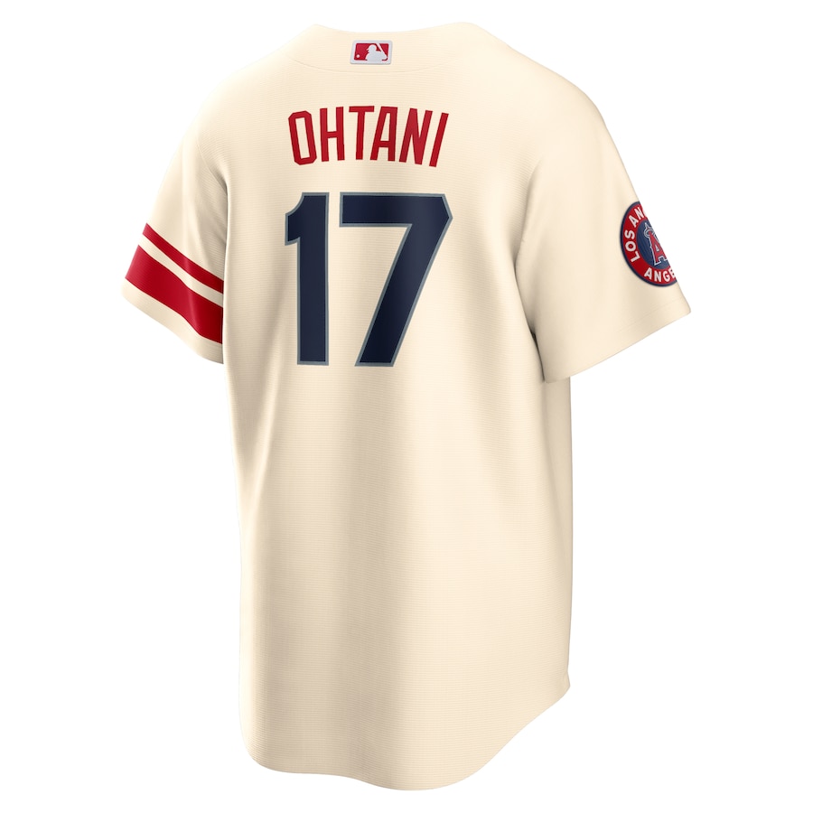 Men's Los Angeles Angels Shohei Ohtani Cream 2022 City Connect Replica Player Jersey
