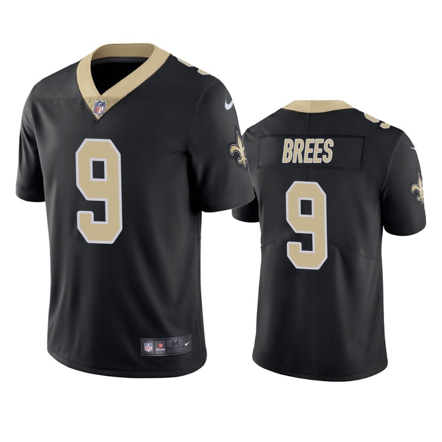 Men's New Orleans Saints Drew Brees Black Vapor Limited Jersey