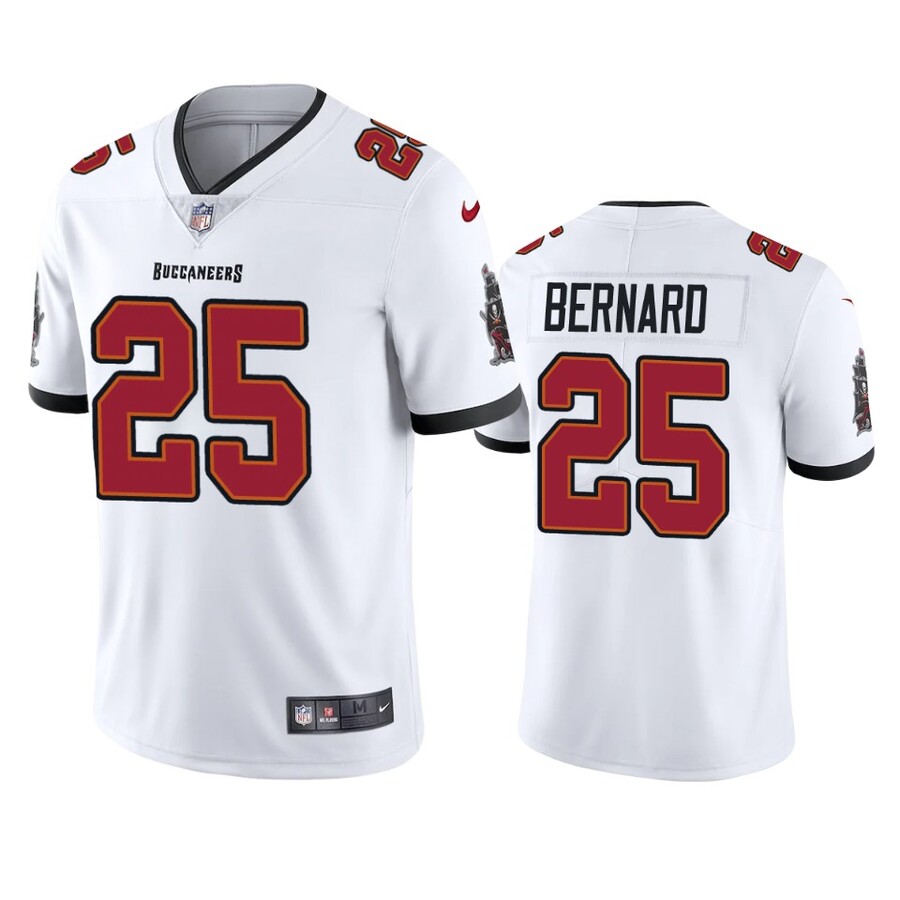 Men's Tampa Bay Buccaneers Giovani Bernard White Vapor Limited Jersey