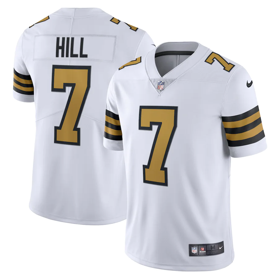 Men's New Orleans Saints Taysom Hill White Alternate Vapor Limited Jersey