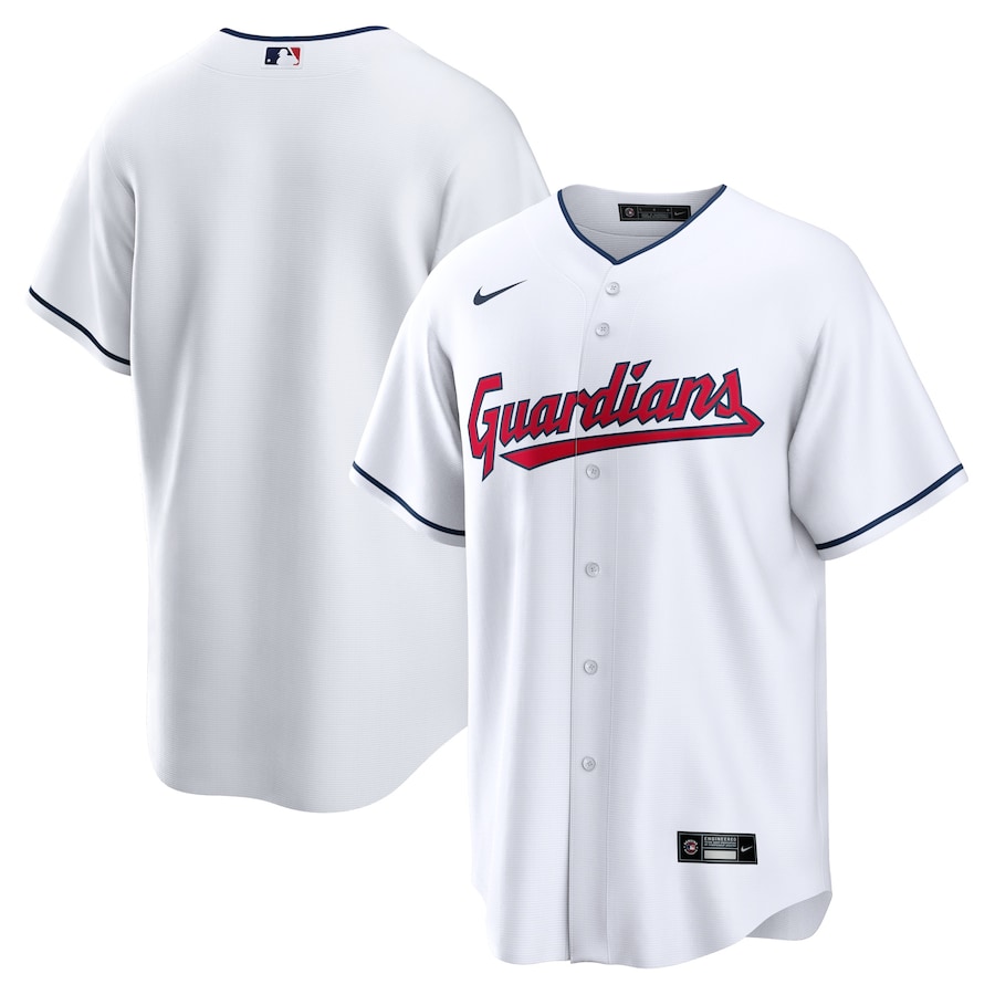 Men's Cleveland Guardians White Replica Team Jersey