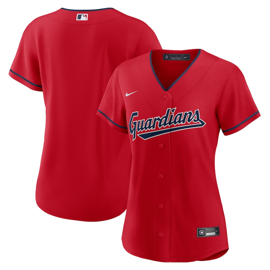 Women's Cleveland Guardians Red Alternate Replica Team Jersey