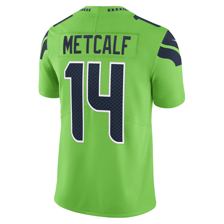 Men's Seattle Seahawks D.K. Metcalf Neon Green Vapor Limited Player Jersey