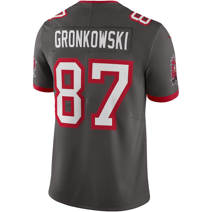Tampa Bay Buccaneers Rob Gronkowski Pewter Alternate Vapor Limited Jersey
