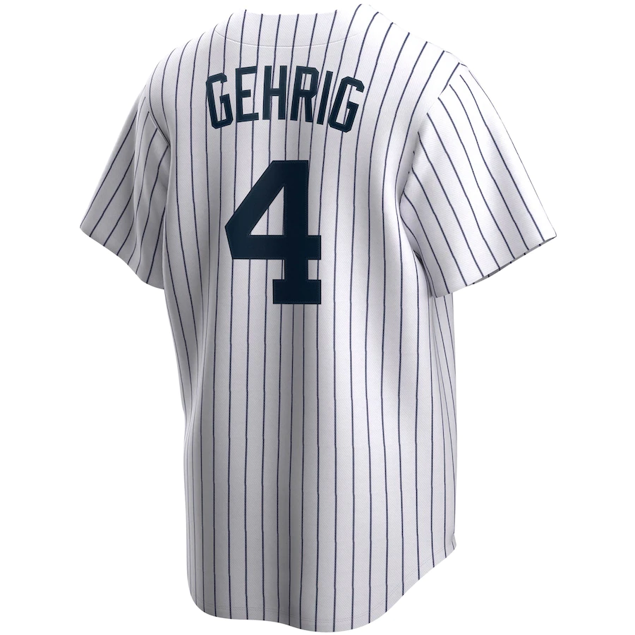 Men's New York Yankees Lou Gehrig White Home Cooperstown Collection Player Jersey