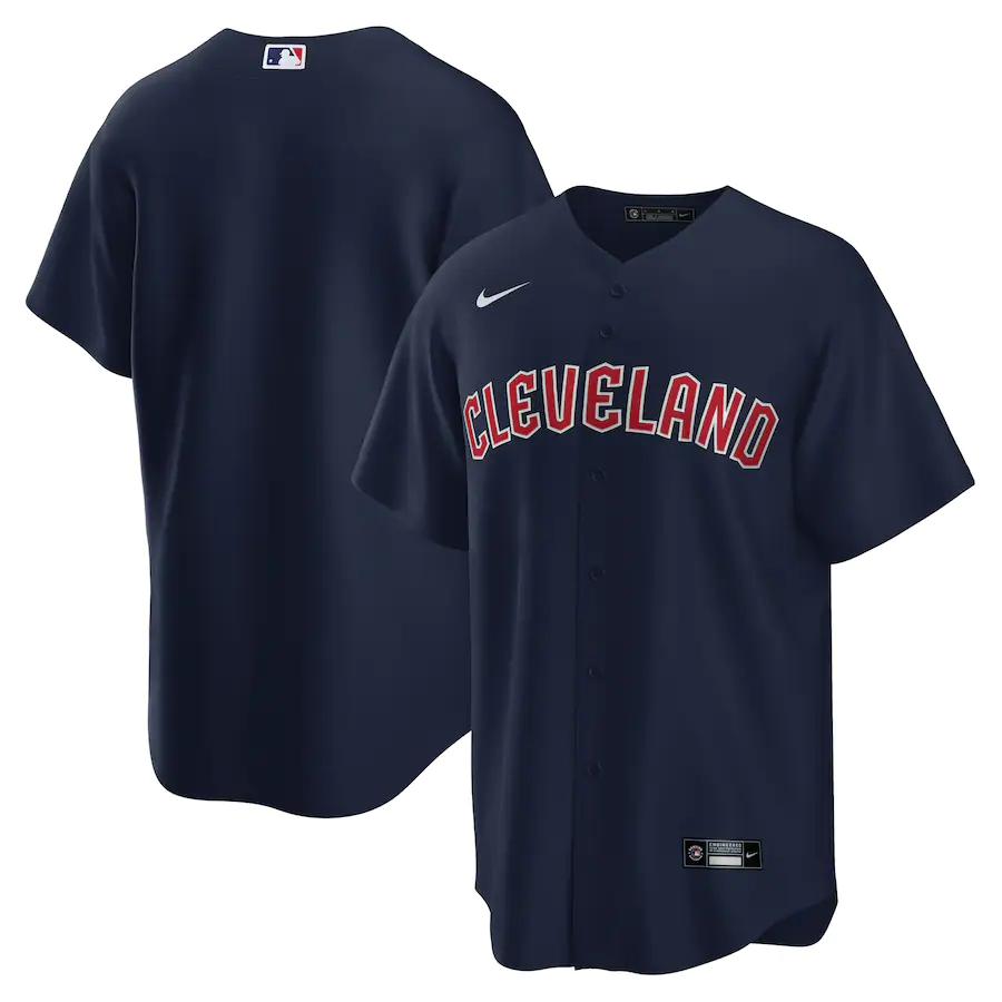 Men's Cleveland Guardians Navy Alternate Replica Jersey