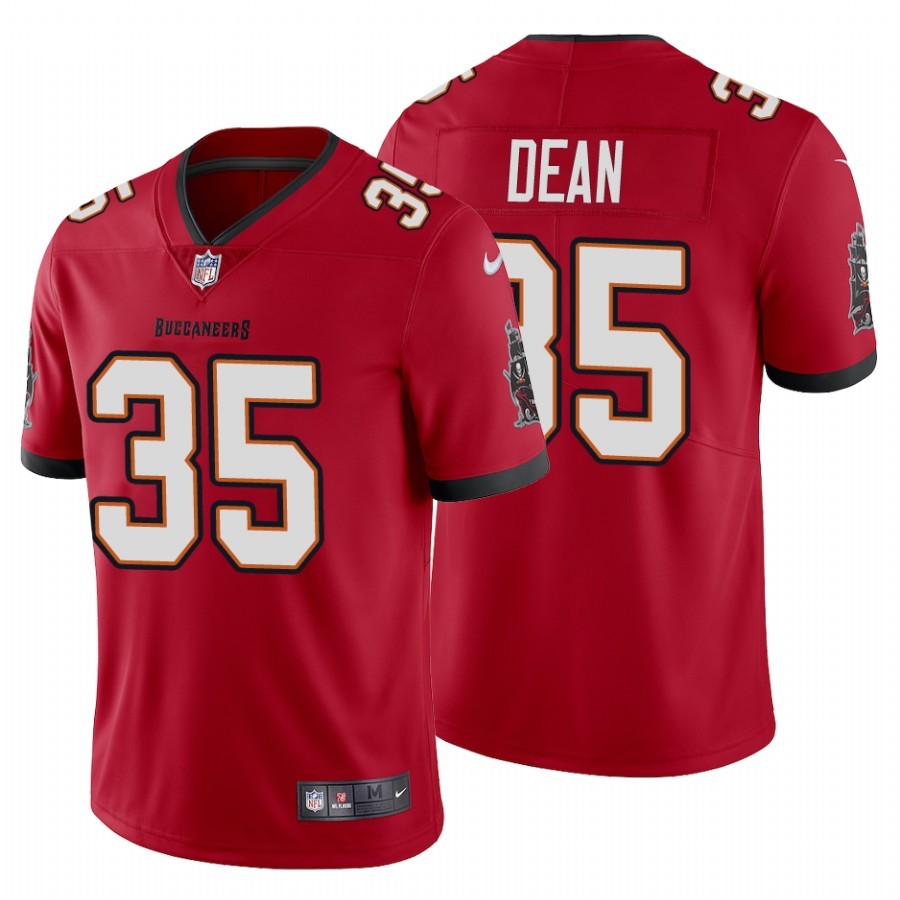 Men's Tampa Bay Buccaneers Jamel Dean Red Vapor Limited Jersey
