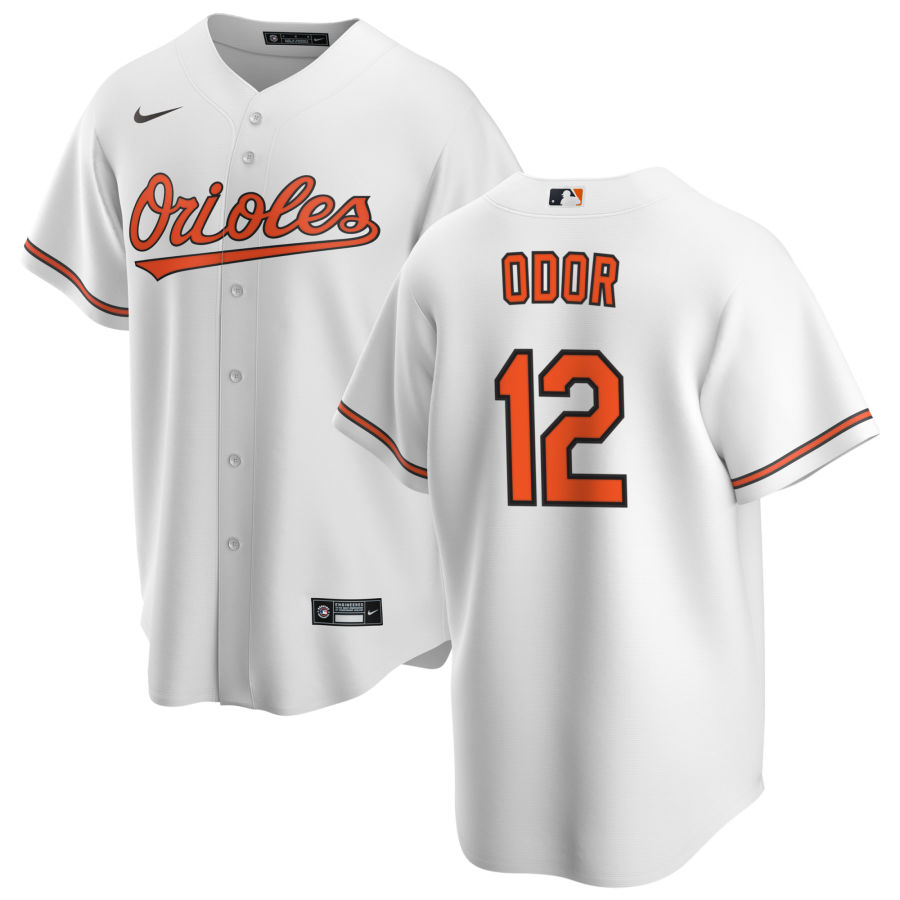 Men's Baltimore Orioles Rougned Odor White Home Jersey