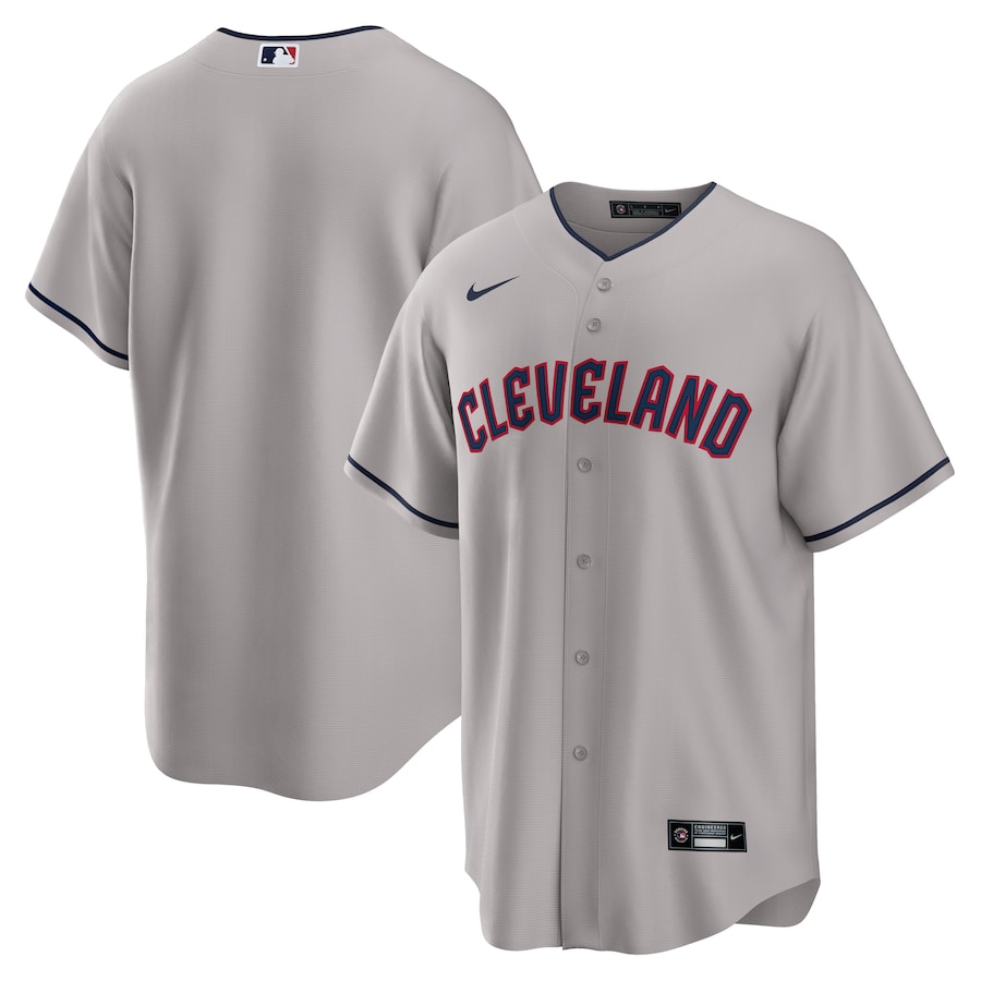 Men's Cleveland Guardians Gray Road Replica Jersey