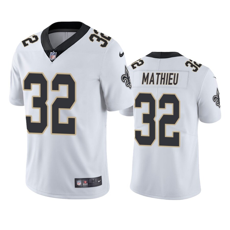 Men's New Orleans Saints Tyrann Mathieu White Vapor Limited Jersey