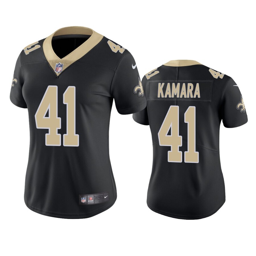Women's New Orleans Saints Alvin Kamara Black Vapor Limited Jersey