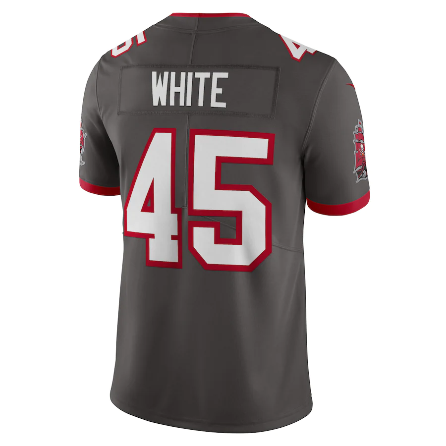 Tampa Bay Buccaneers Devin White Pewter Vapor Limited Jersey