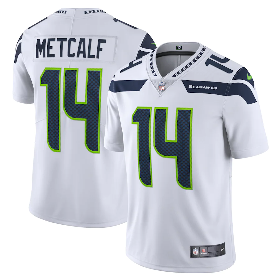 Men's Seattle Seahawks D.K. Metcalf White Vapor Limited Jersey