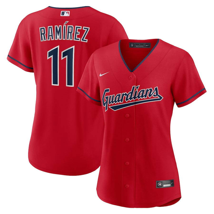 Women's Cleveland Guardians José Ramírez Red Alternate Replica Player Jersey