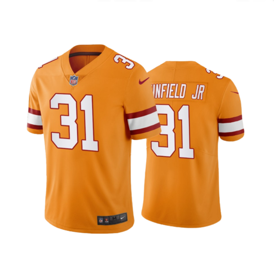Men's Tampa Bay Buccaneers Antoine Winfield Jr. Orange Creamsicle Throwback Stitched Jersey
