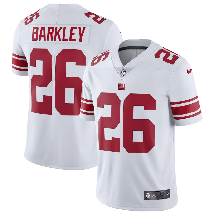 New York Giants Saquon Barkley White Vapor Untouchable Limited Jersey