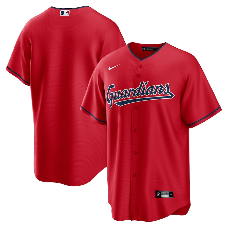 Men's Cleveland Guardians Red Alternate Replica Team Jersey