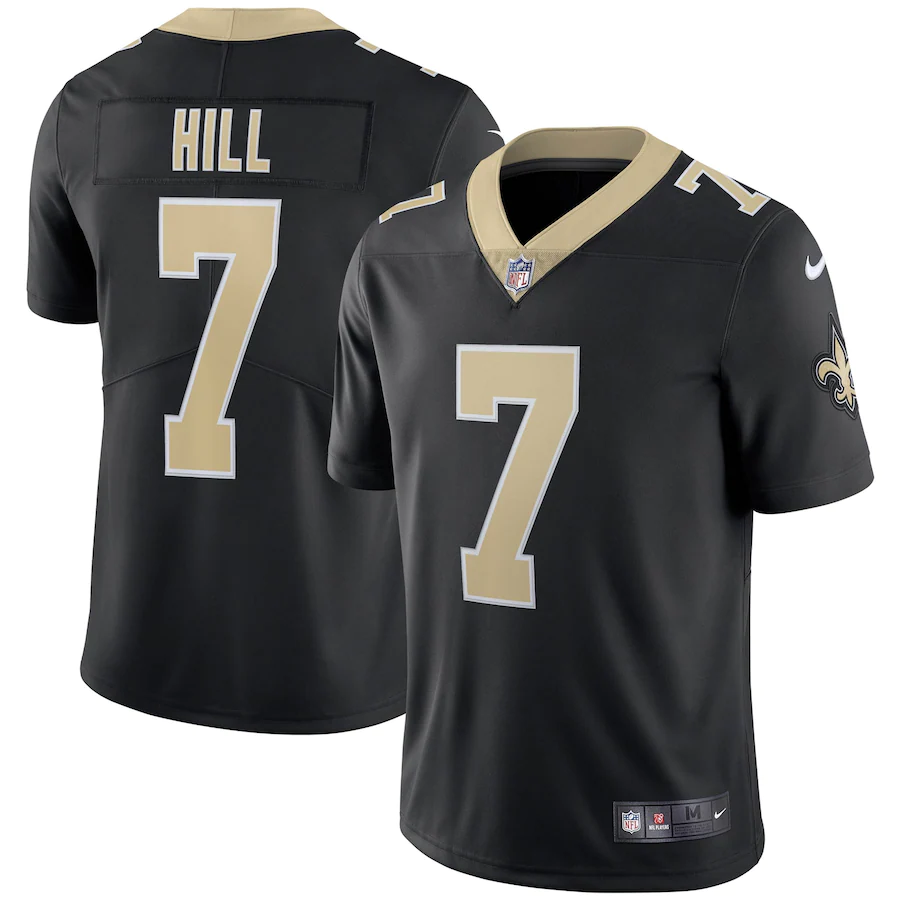Men's New Orleans Saints Taysom Hill Black Vapor Limited Jersey