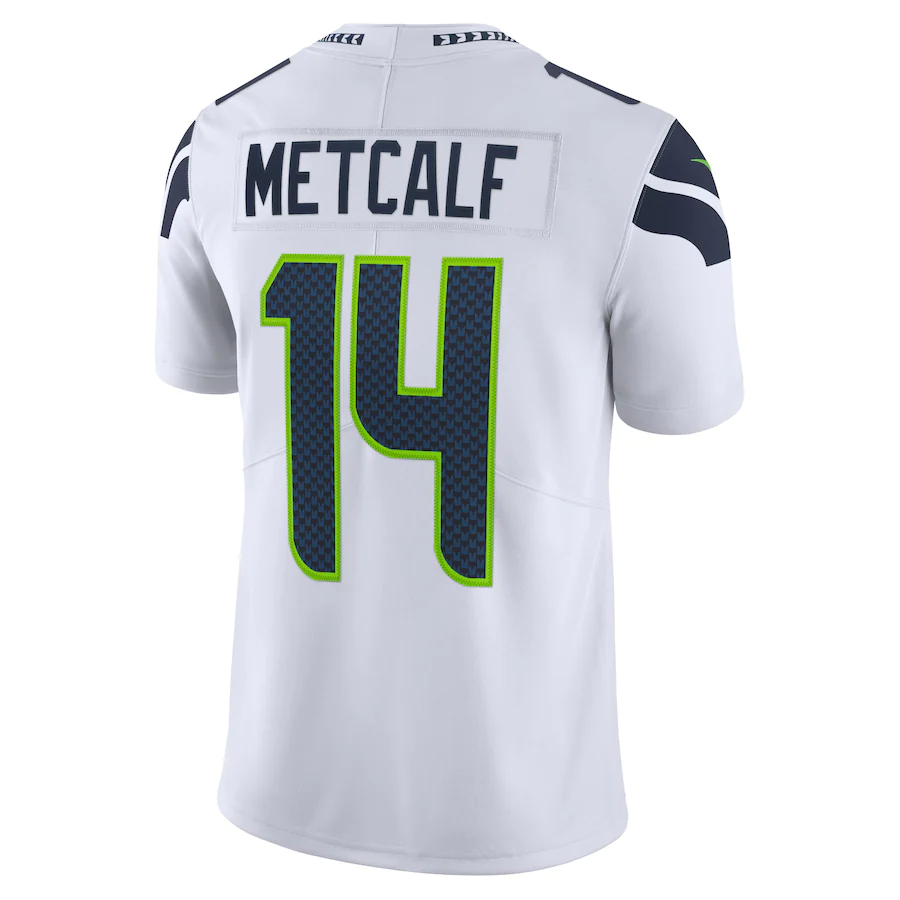 Men's Seattle Seahawks D.K. Metcalf White Vapor Limited Jersey