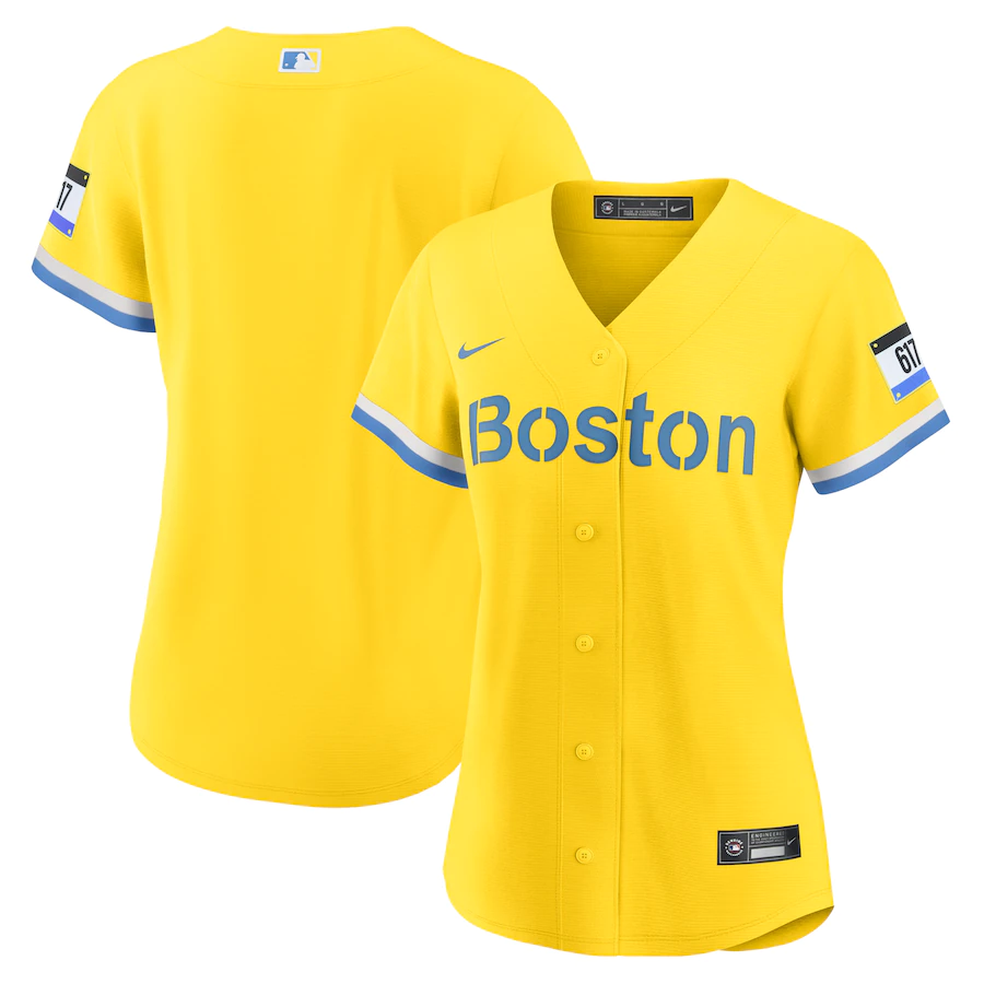 Women's Boston Red Sox Gold 2021 City Connect Replica Jersey