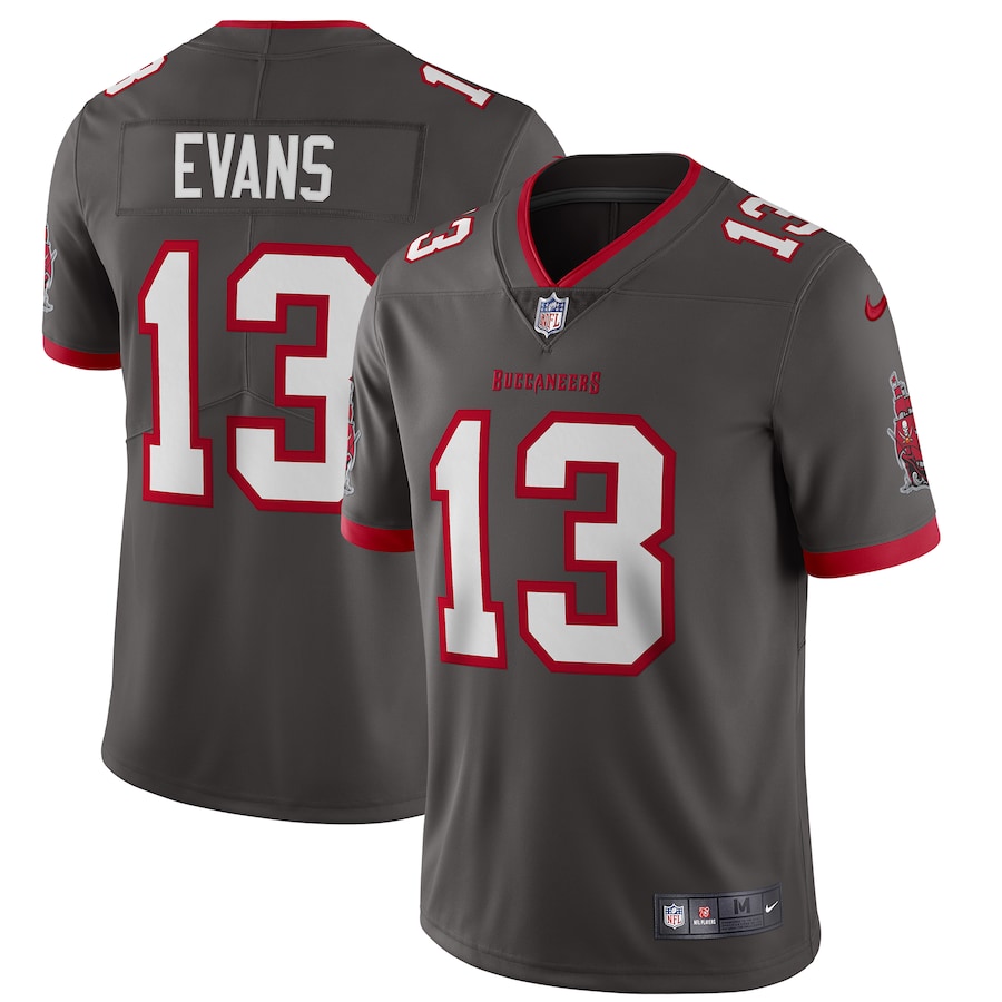 Tampa Bay Buccaneers Mike Evans Pewter Alternate Vapor Limited Jersey