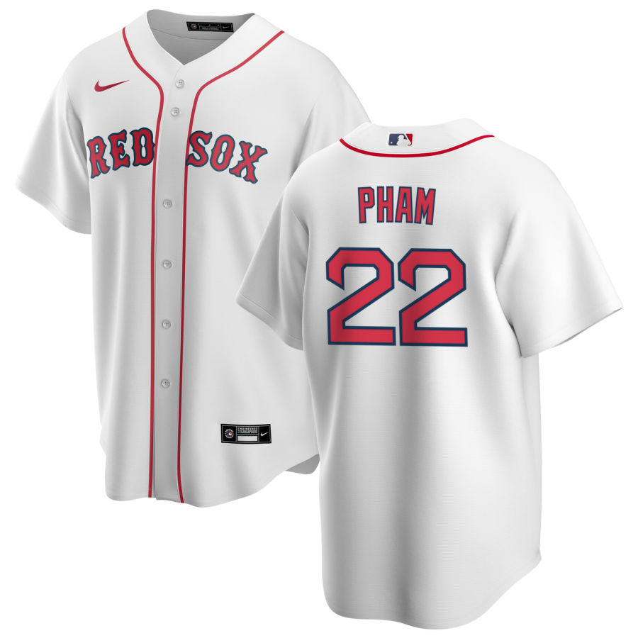 Men's Boston Red Sox Tommy Pham White Home Replica Player Name Jersey
