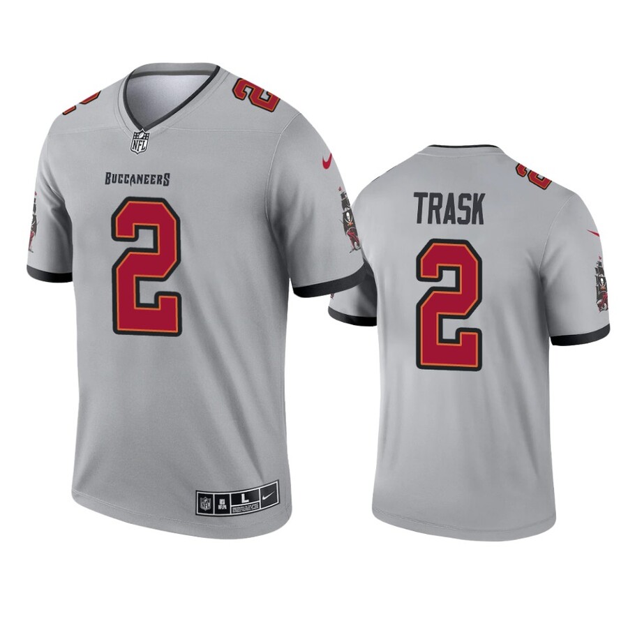 Men's Tampa Bay Buccaneers Kyle Trask Gray Inverted Legend Jersey